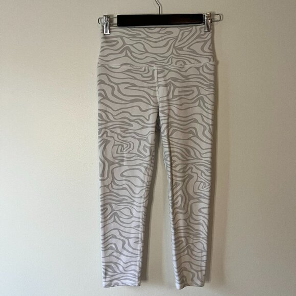 ALO Yoga Pants - Alo Grey and White Leggings